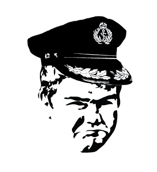 Picture of lennie but he has a captain hat on